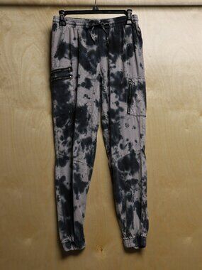 Vintage Havana Black & Grey Tie Dye Joggers Women's Sz Small